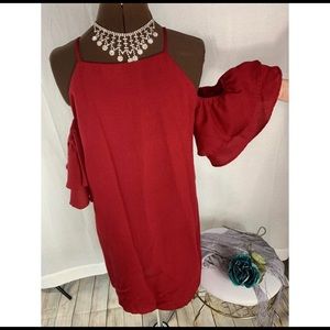 Urban Outfitters NWT Bell Sleeve Linen Dress